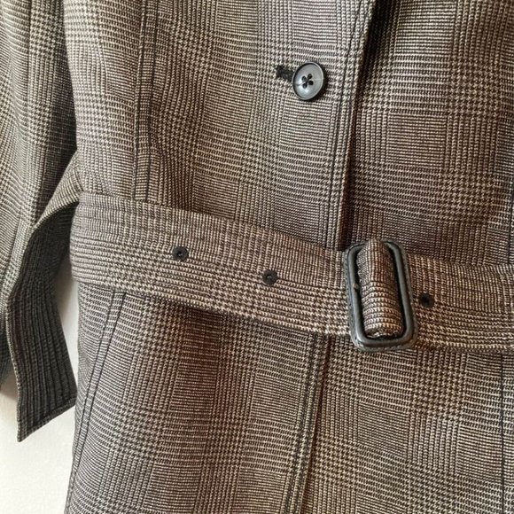 Banana Republic Plaid Belted Jacket - Picture 2 of 5